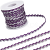 17M Sparkle Polyester Metallic Wavy Fringe Trim Ribbon OCOR-GF0004-47H-1