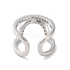 Rack Plating Brass Micro Pave Cubic Zirconia Cuff Rings RJEW-D025-10P-3