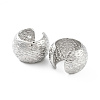 Brass Thick Cuff Earrings EJEW-Q811-39P-2