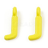 Rack Plating Spray Painted Alloy 1-Loop Link Pendants PALLOY-N176-01J-2