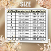 16Pcs 8 Styles 201 Stainless Steel Double Groove Band Ring for Women RJEW-SC0001-25-3