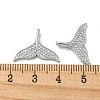 Brass Micro Pave Clear Cubic Zirconia Pendants KK-H460-35P-3