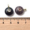 Natural Fluorite Flat Round Pendants G-H318-01G-A-02-3