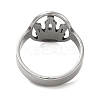 Non-Tarnish 201 Stainless Steel Finger Rings RJEW-G278-11P-3