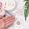 100Pcs Brass Flat Round Spacer Beads KK-MP0001-01-4