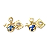 Brass Enamel Airplane & Earth & Camera European Dangle Charms KK-M309-18G-01-2