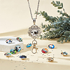 DIY Half Round Pendant Necklace Making Kits DIY-SC0019-99C-5