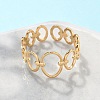 Ion Plating(IP) Adjustable 304 Stainless Steel Finger Rings X-RJEW-L102-05G-2