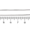 1MM Brass Box Chain Necklace Making NJEW-D302-79P-3