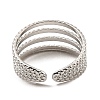 Non-Tarnish 304 Stainless Steel Open Cuff Rings RJEW-Z018-15P-3