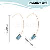 7 Pairs 7 Colors Synthetic Hematite Arrow Dangle Earrings EJEW-AN0001-43-2