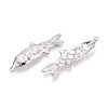 304 Stainless Steel Fish Pendants STAS-T069-15P-2