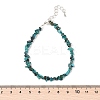 Natural Chrysocolla Chips Bracelets for Women BJEW-H623-01S-09-5