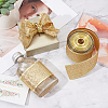 Sparkle Wired Edge Polyester Ribbon OCOR-WH0071-026A-5