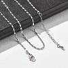 Brass Link Chain Necklaces for Women NJEW-D302-30P-1