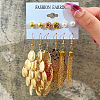Alloy & Plastic Pearl Earring Sets WG01624-13-1