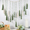 Bohemian Hand-woven Cotton Rope Tassel with Wood Beads Wall Hanging Ornaments FIND-WH20019-136A-01-3