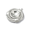 304 Stainless Steel Pendant Cabochon Settings STAS-L022-339P-04-2