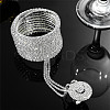 Brass Rhinestone Multi-strand Bracelets FS-WG4104F-01-3