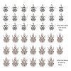40Pcs 2 Styles Tibetan Style Alloy Pendants TIBEP-FP0001-05-5