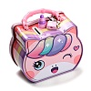 Unicorn Head Iron Money Banks for Kids AJEW-G053-01A-2