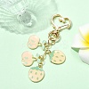 Cherry & Strawberry Alloy Enamel Pendant Decoration HJEW-YW00059-03-1