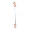 Alloy Bar Beadable Keychain for Jewelry Making DIY Crafts KEYC-A015-01RG-1