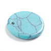 Synthetic Turquoise Charms G-L561-001E-3