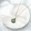 304 Stainless Steel Micro Pave Cubic Zirconia constellation Pendant Necklaces NJEW-R021-01G-10-2