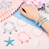 5 Sets 3 Style Glass Seed & Polymer Clay Beaded Stretch Bracelets Set BJEW-PH0004-24-3