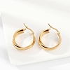 201 Stainless Steel Hoop Earrings LS-EJEW-Q026-20G-5