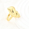 Brass Cuff Rings for Women RJEW-F184-08D-G-4