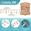Handmade Rhinestone Flat Round Link Chains CHC-TA0001-35-4