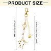 CCB Plastic & Acrylic Imitation Pearl & Alloy Pendant Decorations HJEW-YW00090-01-3