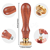 Autumn Theme DIY Scrapbooking Wax Seal Stamp with Wooden Handle AJEW-WH0208-1246-2