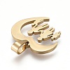 304 Stainless Steel Pendants STAS-G237-05G-2