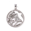 Non-Tarnish 201 Stainless Steel Pendants LS-STAS-G273-06P-1