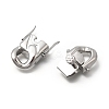 304 Stainless Steel Twister Clasps STAS-D382-05E-P-2