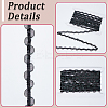 7.5 Yards Polyester Lace Ribbons SRIB-CY0001-46A-6