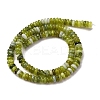 Natural Xiuyan Jade Beads Strands G-L624-H05-6x2mm-3