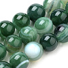 Natural Striped Agate/Banded Agate Beads Strands X-G-S259-04E-8mm-1