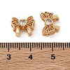 SHEGRACE Brass Pave Clear Cubic Zirconia Beads XGRQ4G158-689G-3