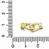 Brass Fold Over Clasps LS-KK-Q048-06G-3