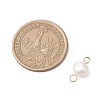 Natural Cultured Freshwater Pearl Two Sides Polished Connector Charms PALLOY-JF04041-01-2