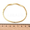 304 Stainless Steel Rhinestone Hinged Bangles for Women BJEW-B168-11G-5