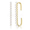 Brass Cuff Earrings and Hoop Earrings Sets EJEW-BB35146-10