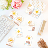 120Pcs 4 Styles Sunflower Paper Thank You Gift Tags CDIS-WH0038-04-4