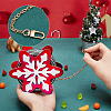 DIY Christmas Mini Snowflake Purse Making Finding Kit DIY-WH0410-90A-4