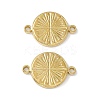 PVD Vacuum Plating 304 Stainless Steel Connector Charms STAS-G278-15G-2