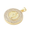 Brass Micro Pave Cubic Zirconia Pendants KK-H539-17A-03-2